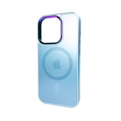 Чехол AG Glass Sapphire MagSafe Logo для Apple iPhone 14 Pro Sierra Blue