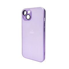 Чохол AG Glass Matt Frame Color Logo для Apple iPhone 13 Light Purple