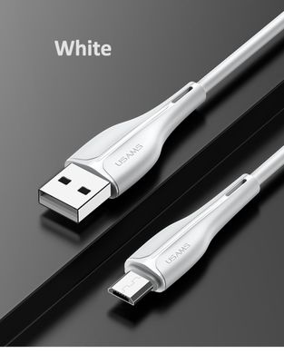 Кабель Usams US-SJ373 U38 Micro Charging and Data Cable 1m White (SJ373USB02)