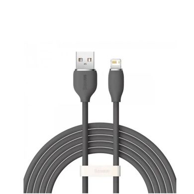 Кабель Baseus Jelly Liquid Silica Gel Fast Charging Data Cable USB to iP 2.4A 2m Black (CAGD000101)