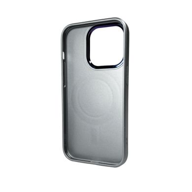 Чохол AG Glass Sapphire MagSafe Logo для Apple iPhone 14 Pro Grey