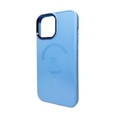 Чехол AG Glass Sapphire MagSafe Logo для Apple iPhone 14 Pro Max Sierra Blue