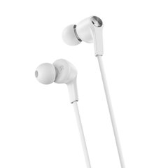 Наушники BOROFONE BM37 Noble sound wire control earphones with mic White (BM37W)