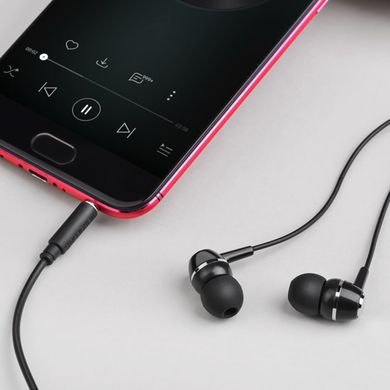 Навушники BOROFONE BM36 Acura Universal earphones with mic Black (BM36B)