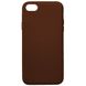 Накладка Leather Case Full for iPhone 7/8 brown, Коричневий