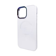 Чехол AG Glass Sapphire MagSafe Logo для Apple iPhone 14 Pro Max White