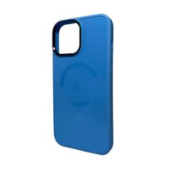 Чохол AG Glass Sapphire MagSafe Logo для Apple iPhone 15 Pro Max Blue