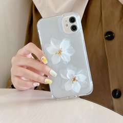 Чохол для iPhone 14 Pro Max 3D квітка лотоса Білий