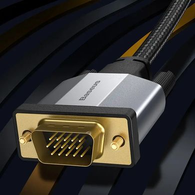 Кабель BASEUS Enjoyment Series VGA Male To VGA Male Bidirectional Adapter Cable |2M| Grey
