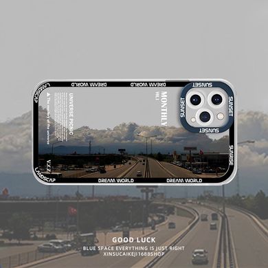Чехол для iPhone 14 Plus Monthly "Дорога" с защитой камеры