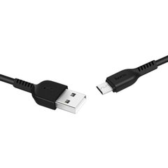 Кабель HOCO X20 USB to Micro 2.4A, 1m, PVC, TPE connectors, Black (6957531068822)