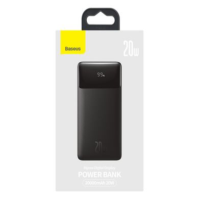 Зовнішній акумулятор Baseus Bipow Digital Display Power bank 20000mAh 20W Black (PPDML-M01)