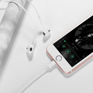 Навушники HOCO M80 Original series earphones for iP display White (69314747366421)