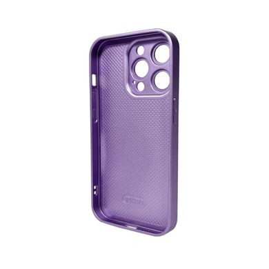 Чохол AG Glass Matt Frame Color Logo для Apple iPhone 14 Pro Light Purple