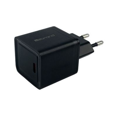 Мережевий зарядний пристрій Mibrand MI-31 GaN 30W Travel Charger USB-C Black (MIWC/31CB)