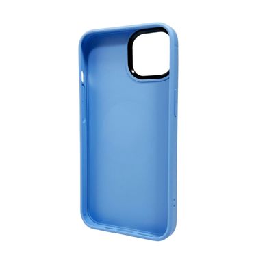 Чохол AG Glass Sapphire MagSafe Logo для Apple iPhone 12/12 Pro Sierra Blue