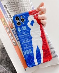 Чехол Kobe NBA с ромбовидным узором для iPhone 11 Pro Красно-синий