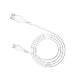 Кабель HOCO X37 USB to Type-C 3A, 1m, PVC, PVC connectors, White (6931474710512)