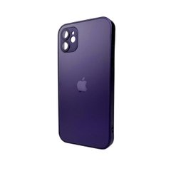 Чохол AG Glass Matt Frame Color Logo для Apple iPhone 11 Deep Purple