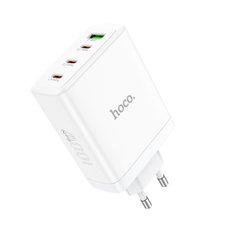 Сетевое зарядное устройство HOCO N31 Leader PD100W four-port(3C1A) fast charger White (6931474784179)