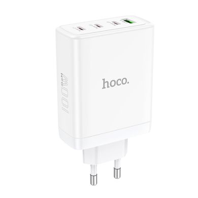 Мережевий зарядний пристрій HOCO N31 Leader PD100W four-port(3C1A) fast charger White (6931474784179)