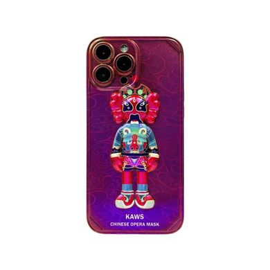 Чехол для iPhone 13 Pro Max 3D Kaws Opera Mask Красный
