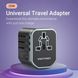 Зарядний пристрій Vention 3-Port USB (C + A + A) Universal Travel Adapter (20W/18W/18W) Black (FJCB0) (FJCB0)