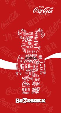 Чохол Bearbrick Кока-Кола для iPhone X/XS Червоний