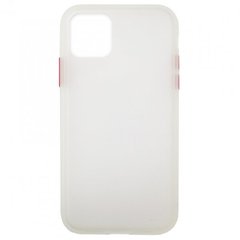 Накладка Gingle Matte Case iPhone 11 Pro Max white/red, Білий