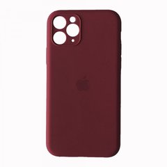 Silicone Case Full Camera for iPhone 11 Pro Max marsala, Марсала