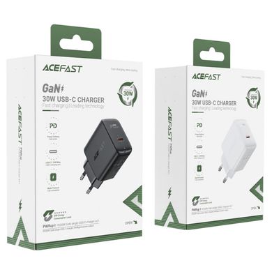 Сетевое зарядное устройство ACEFAST A21 30W GaN single USB-C charger Black (AFA21B)