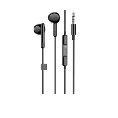 Наушники HOCO M93 wire control earphones with microphone Black (6931474765222)