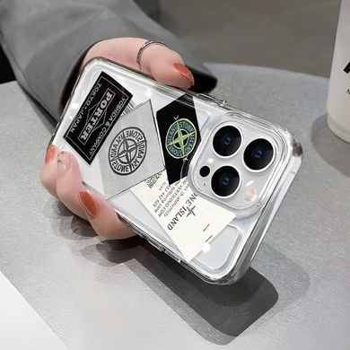 Чехол для iPhone 12 Stone Island Porter Прозрачный