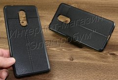 Силиконовый чехол-накладка с фактурой кожи для Xiaomi Redmi 5 Naertai
