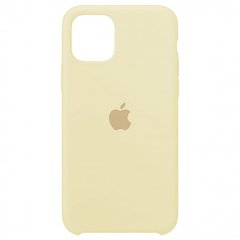 Silicone case for iPhone 11 Pro Max (11) antique white, Білий