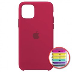 Silicone Case Full for iPhone 11 Pro Max (36) rose red, Червоний