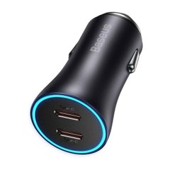 АЗУ Baseus Golden Contactor Pro Dual Fast Charger Car Charger C+C 40W Dark Gray (CGJP000013)