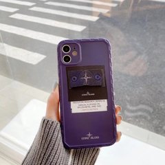 Чехол для iPhone X/XS Stone Island Фиолетовый