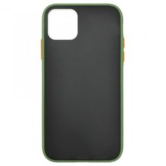 Накладка Gingle Matte Case iPhone 11 Pro Max green/orange, Зелений