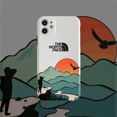 Чехол The North Face "Закат" для iPhone XR белого цвета