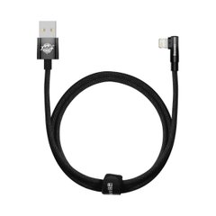 Кабель Baseus MVP 2 Elbow-shaped Fast Charging Data Cable USB to iP 2.4A 1m Black (CAVP000001)