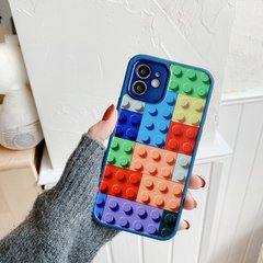 Чехол Разноцветное Лего для iPhone 12 Pro с защитой камеры