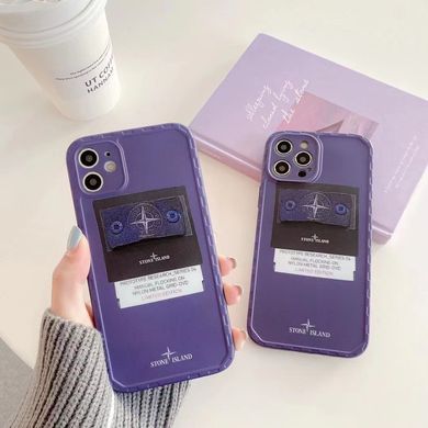 Чехол для iPhone X/XS Stone Island Фиолетовый