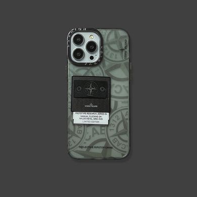 Чехол для iPhone 11 Pro Max Stone Island с патч-нашивкой Стоников Черный