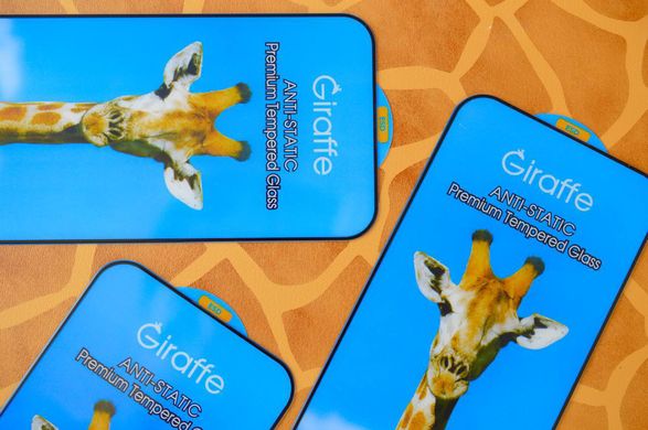 Захисне скло Giraffe Anti-static glass для iPhone 15 чорне