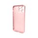 Чохол AG Glass Matt Frame Color Logo для Apple iPhone 14 Pro Max Chanel Pink