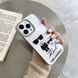 Чехол для iPhone X/XS Karl Lagerfeld and cat с защитой камеры Белый
