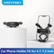 Автотримач для телефону Vention One Touch Clamping Car Phone Mount With Suction Cup Black Square Type (KCVB0) (KCVB0)