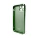 Чохол AG Glass Matt Frame Color Logo для Apple iPhone 12 Cangling Green