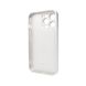 Чохол AG Glass Matt Frame Color Logo для Apple iPhone 13 Pro Pearly White